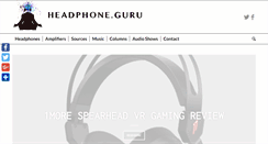 Desktop Screenshot of headphone.guru